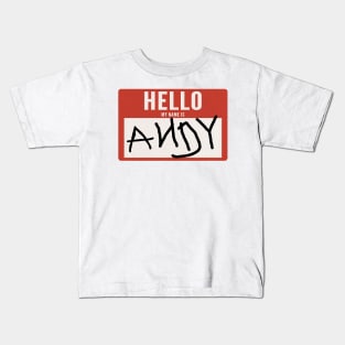 Hello, My name is Andy Kids T-Shirt